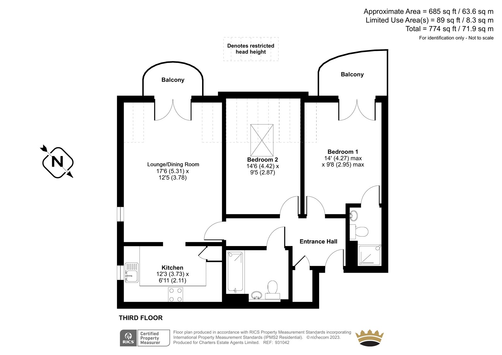 Flat 15 Rowan House, 17, Hulse Road, Southampton floorplan
