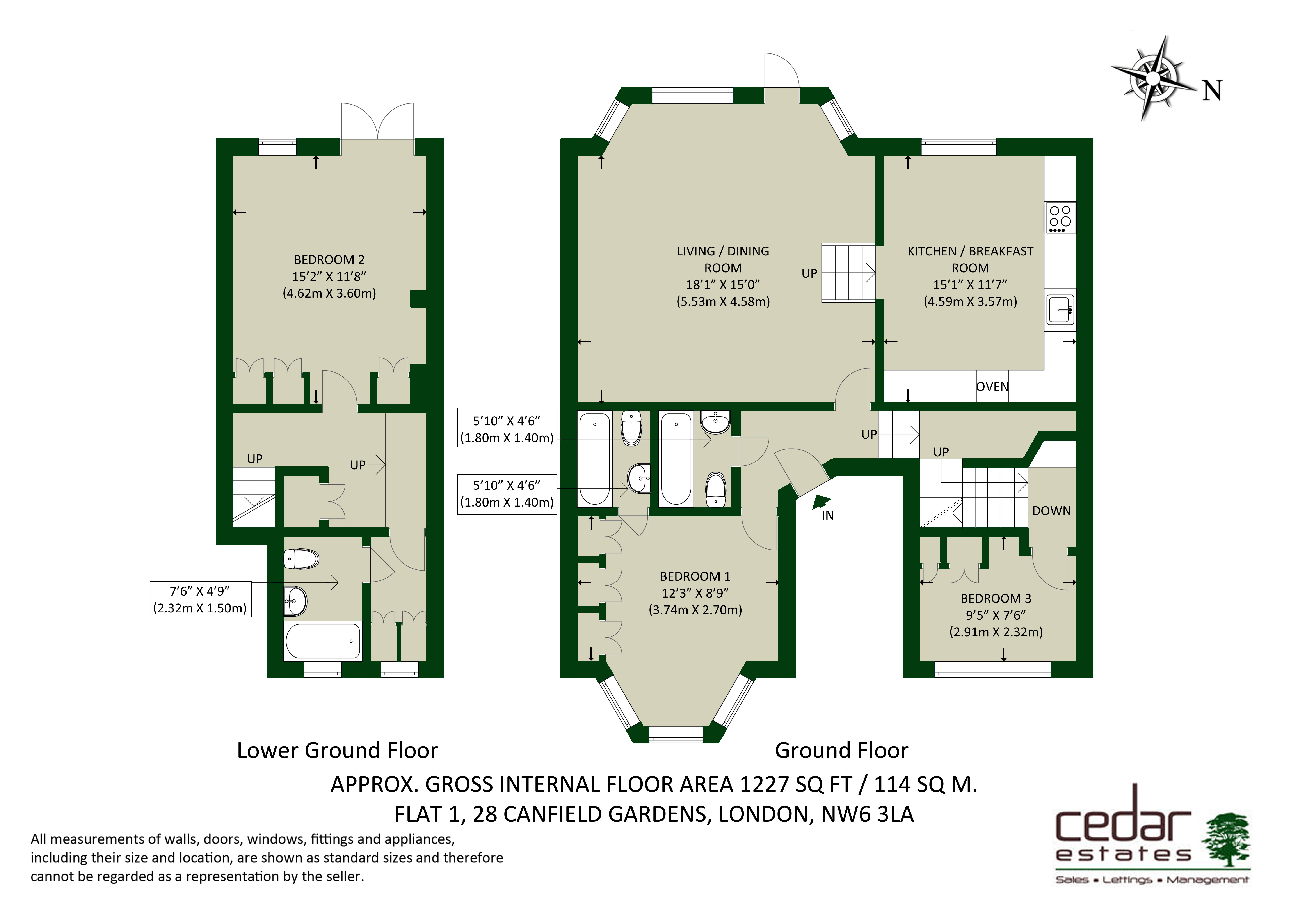 Canfield Gardens, London floorplan