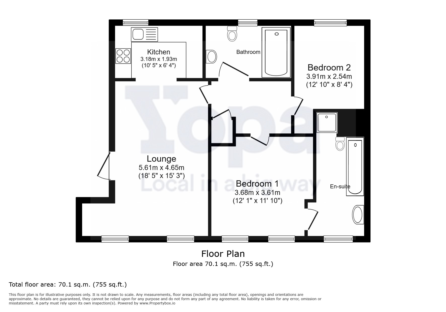 6 John Rix House, St. Johns Road, Arlesey floorplan