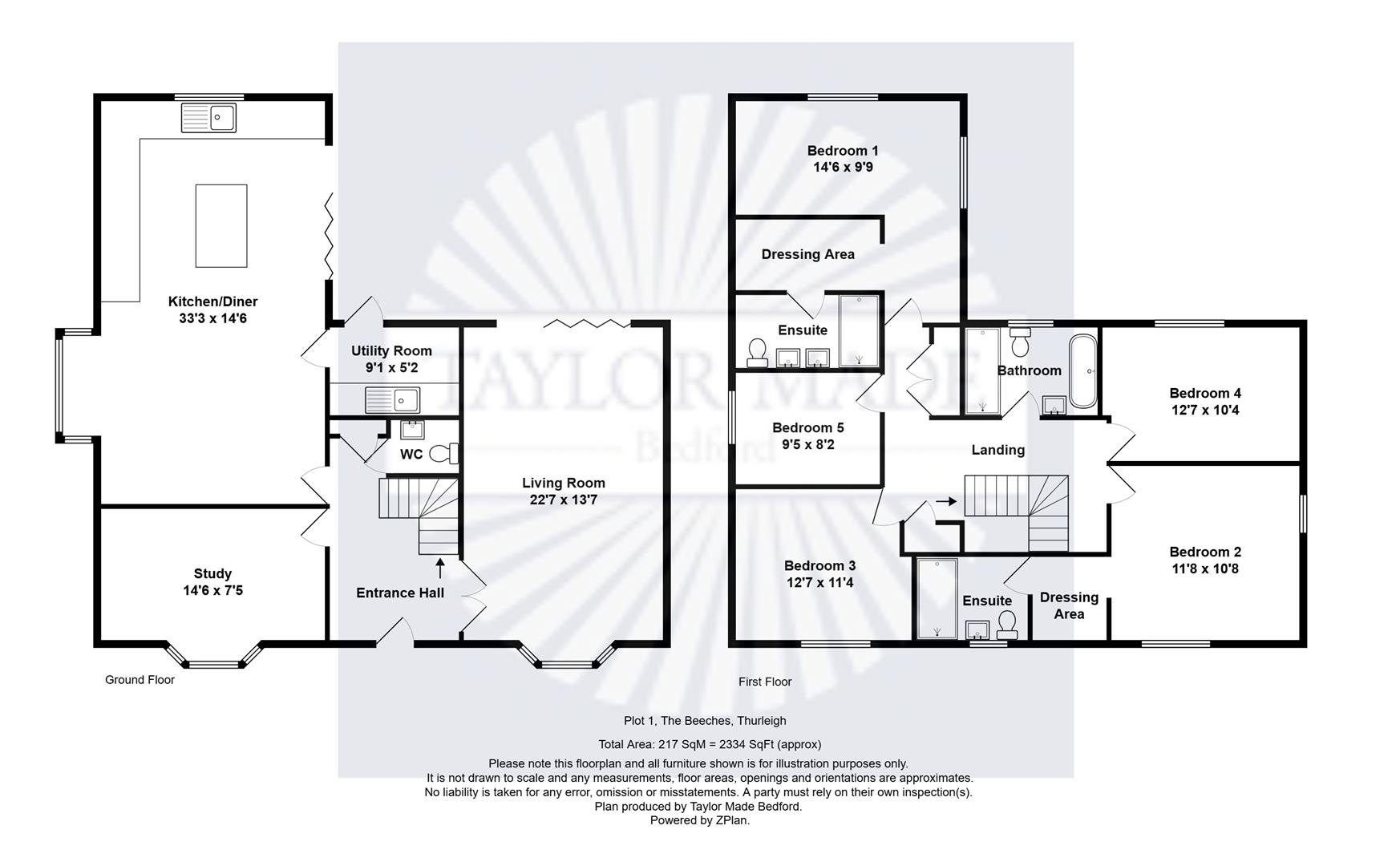 The Beeches, Plot 1, High Street, Bedford floorplan