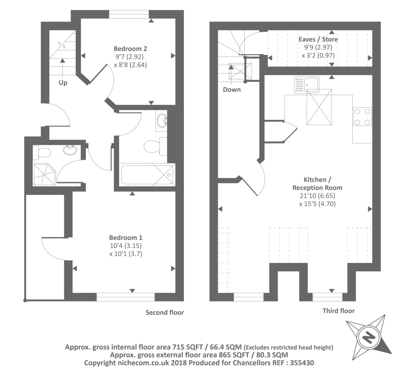 2 Bedrooms Flat for sale in Haverstock Hill, Belsize Park NW3