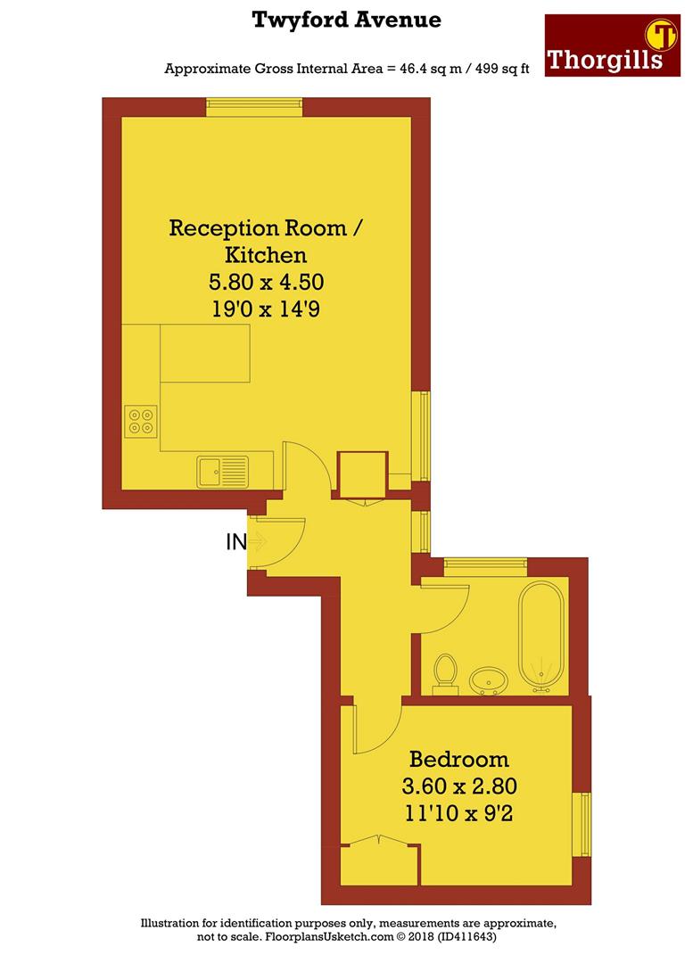 1 Bedrooms Flat to rent in Twyford Avenue, London W3