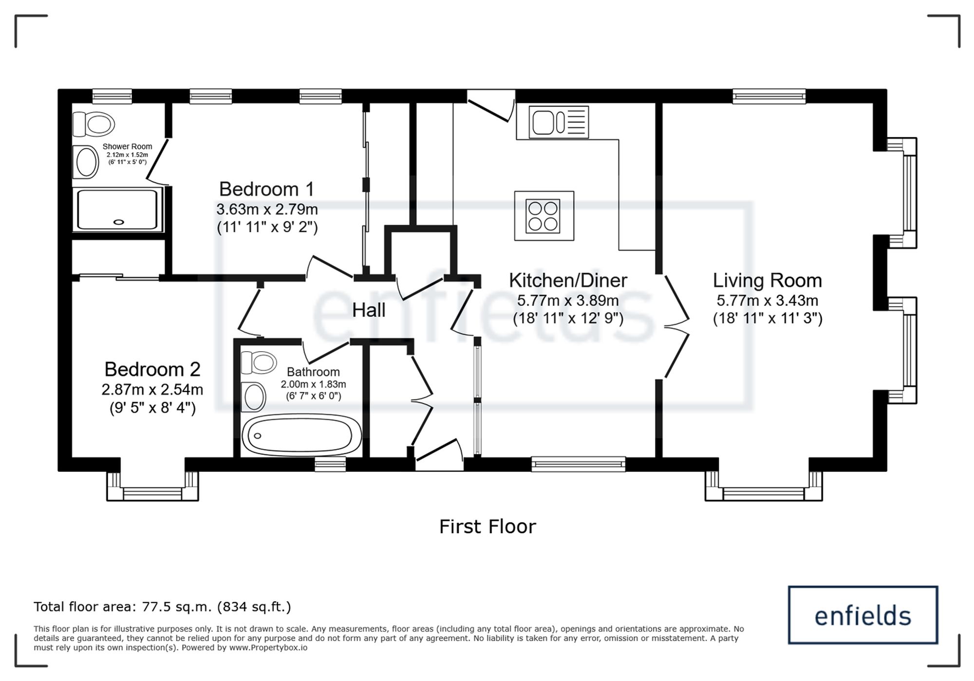 43 New Forest Park West Common, Southampton floorplan