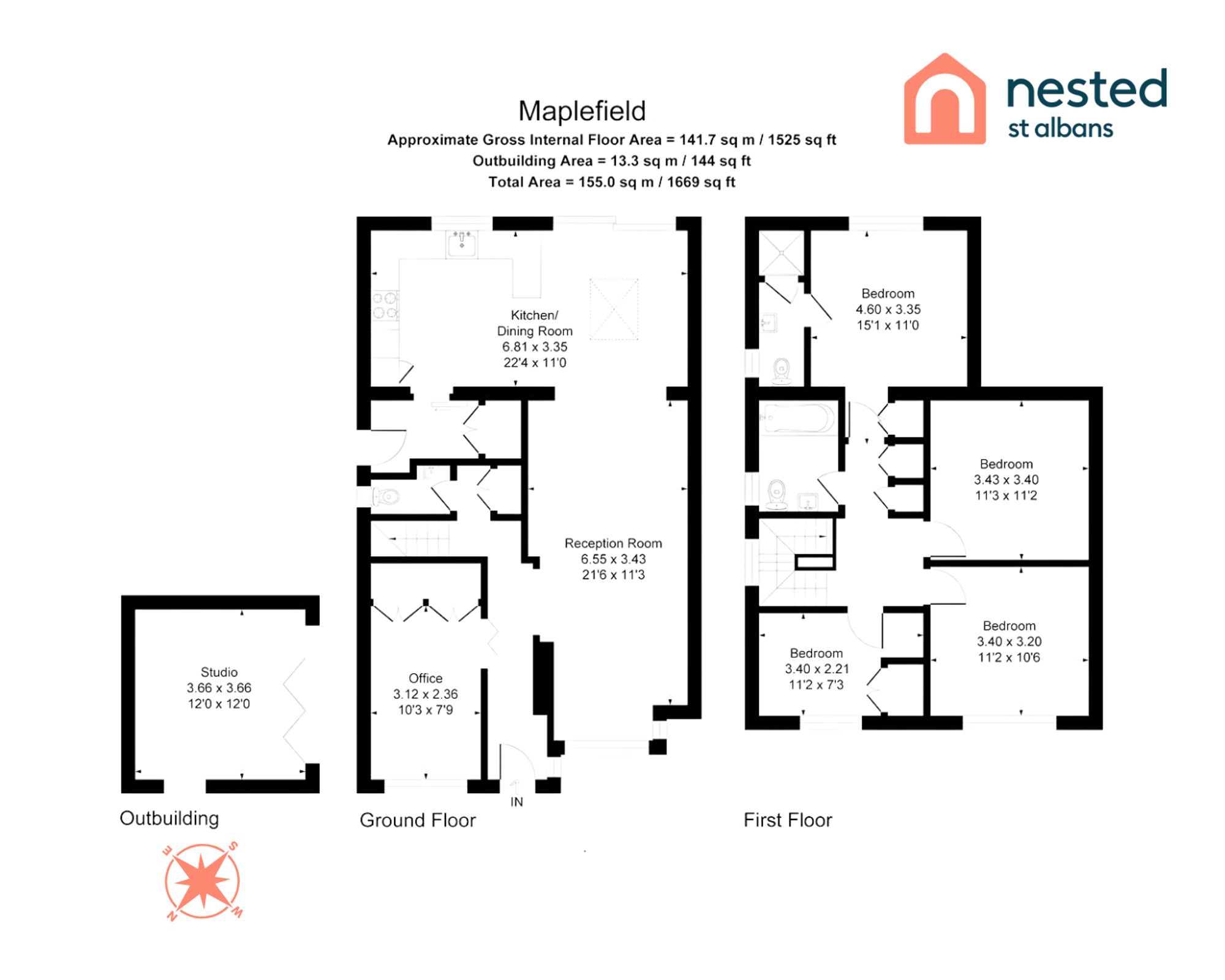 78 Maplefield, St. Albans floorplan