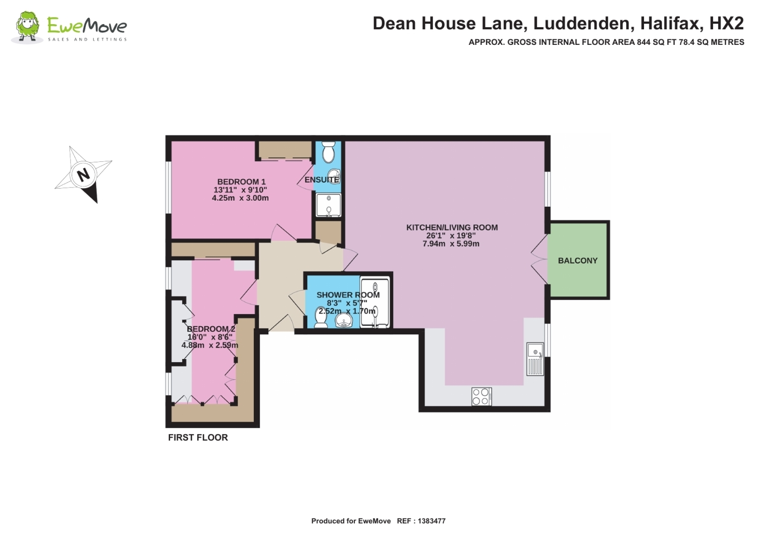 14, Oats Royd Mill Dean House Lane, Halifax floorplan