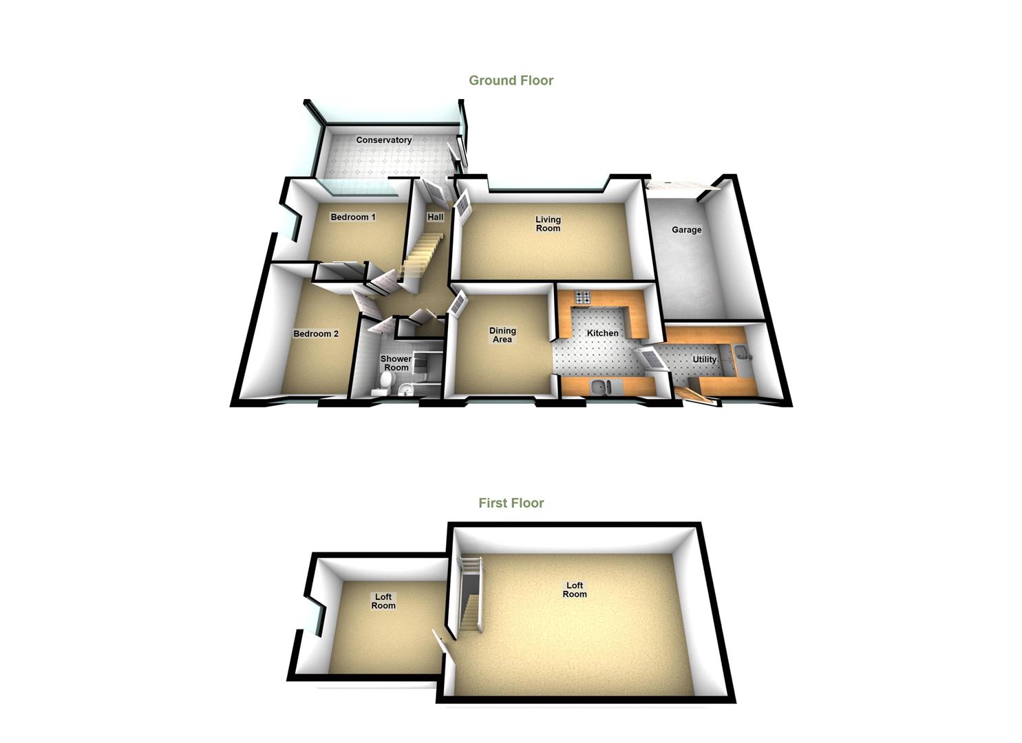 1, Gaskell Lane, Loftus floorplan