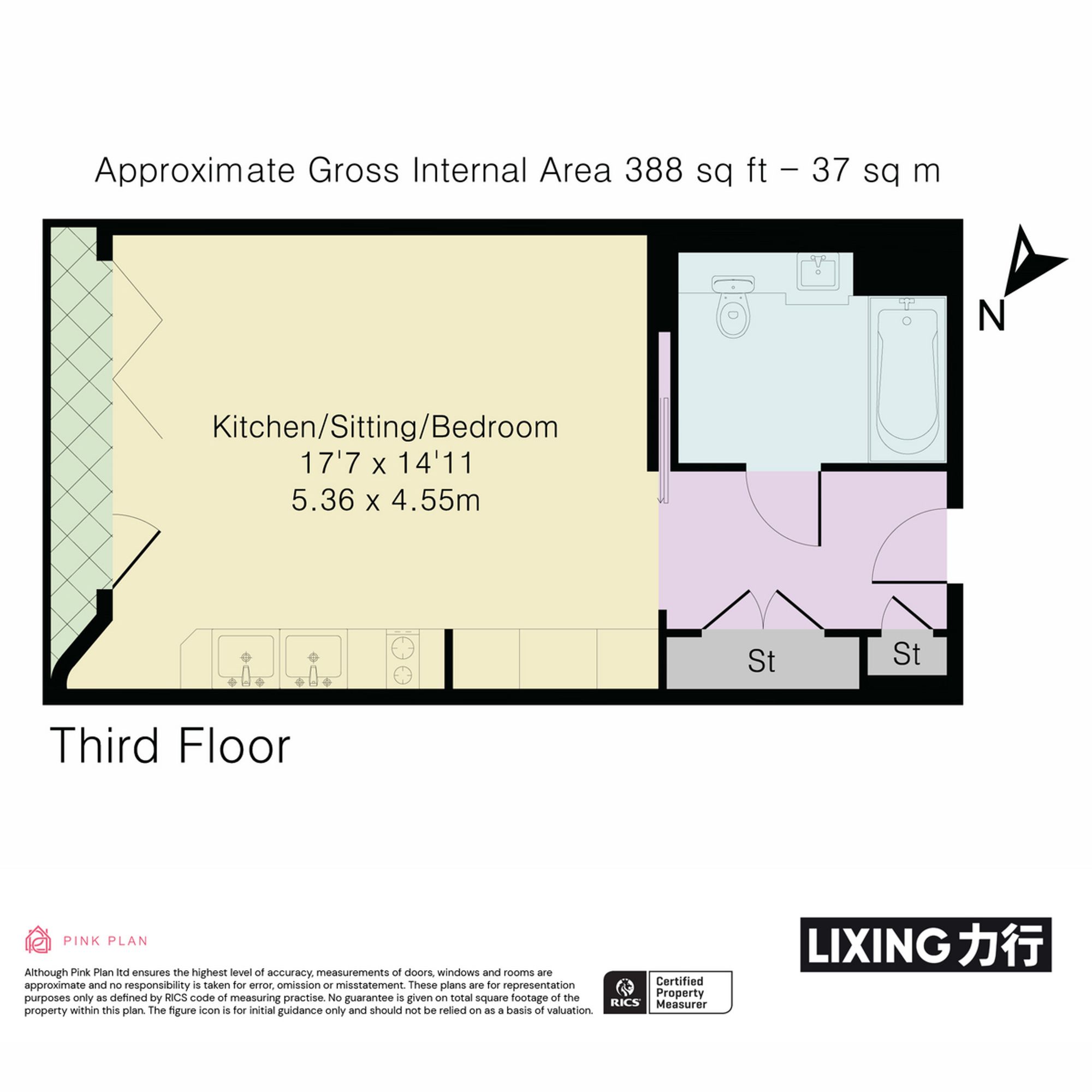 Flat 305, Canaletto Tower, London floorplan