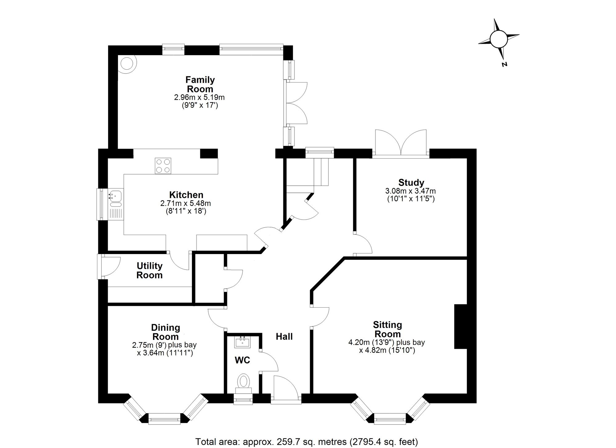 1 The Croft, Hexham floorplan