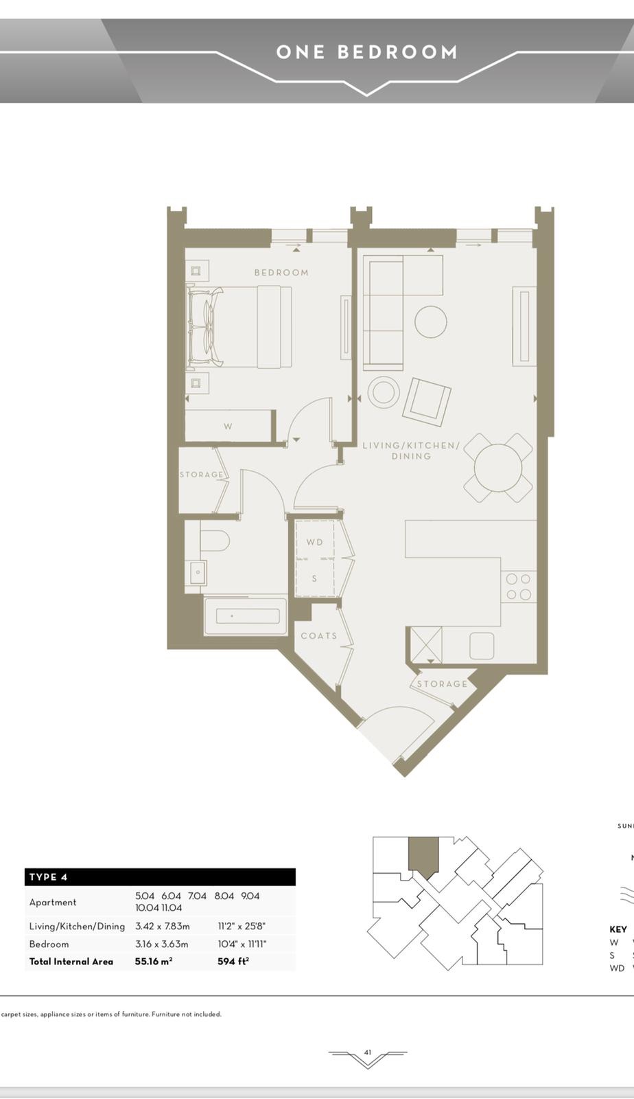Apartment 64, London floorplan