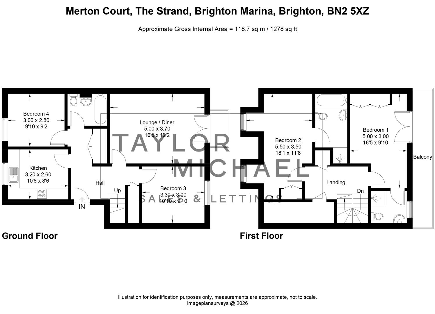 Flat 31, Merton Court, The Strand, Brighton floorplan