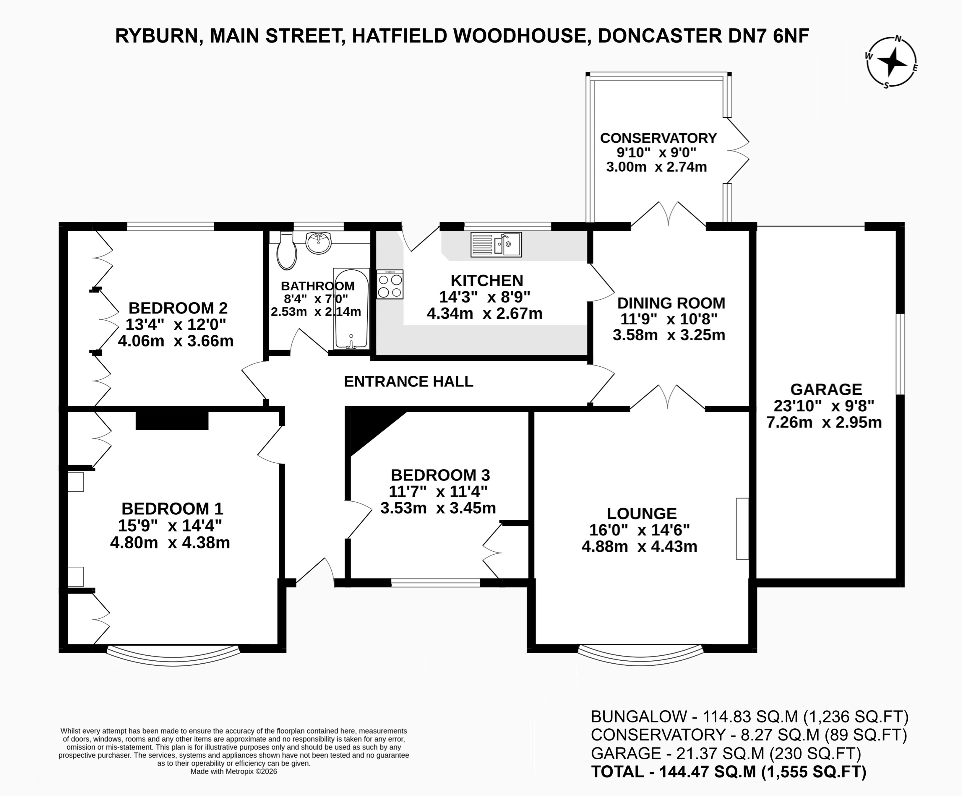 Ryburn, Main Street, Doncaster floorplan