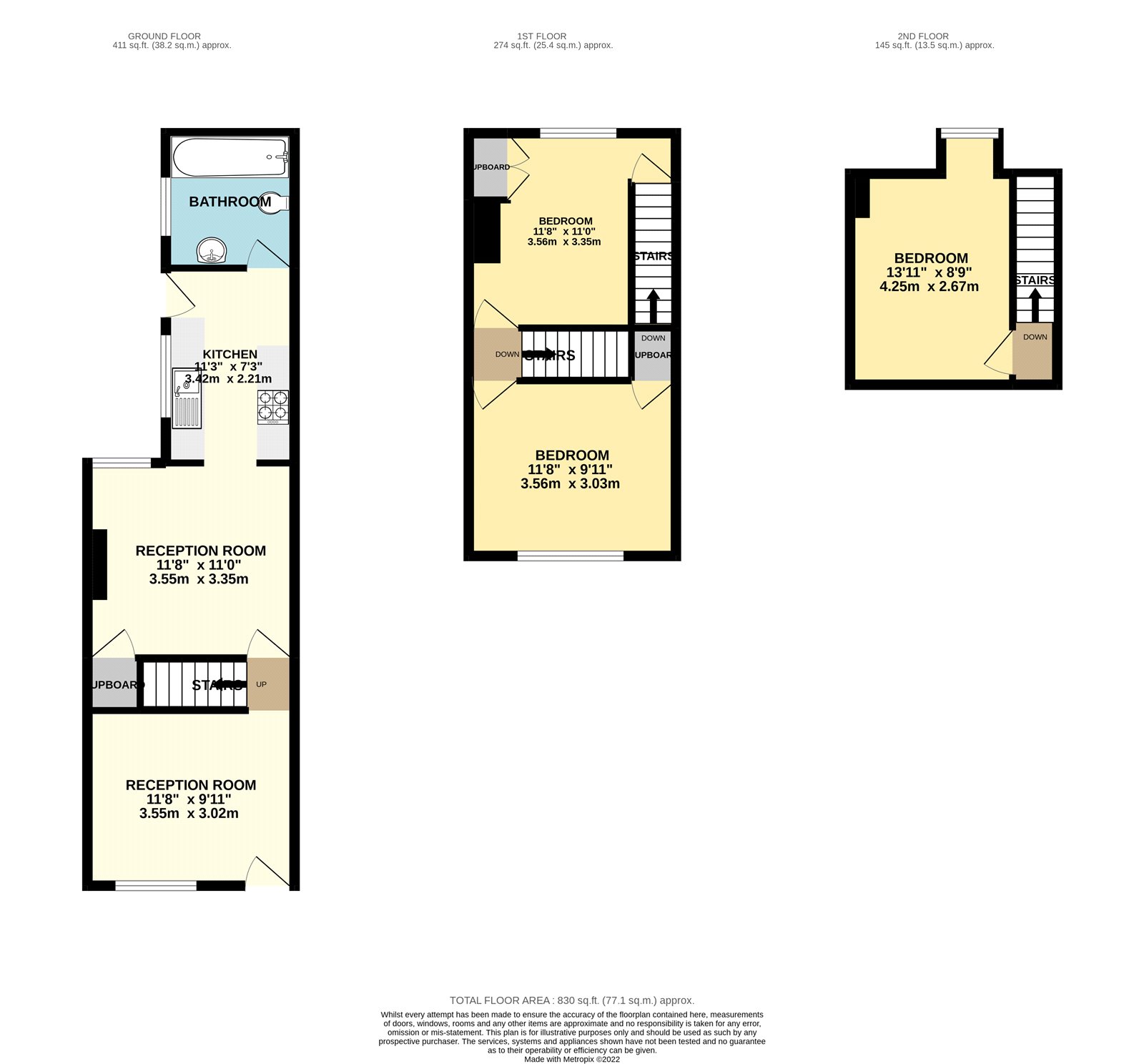 Elgar Road, Reading, Berkshire RG2, 3 bedroom terraced house for sale