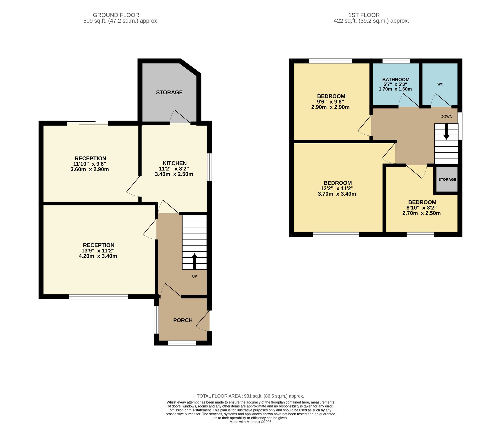 43 Buttermere Road, Bolton floorplan