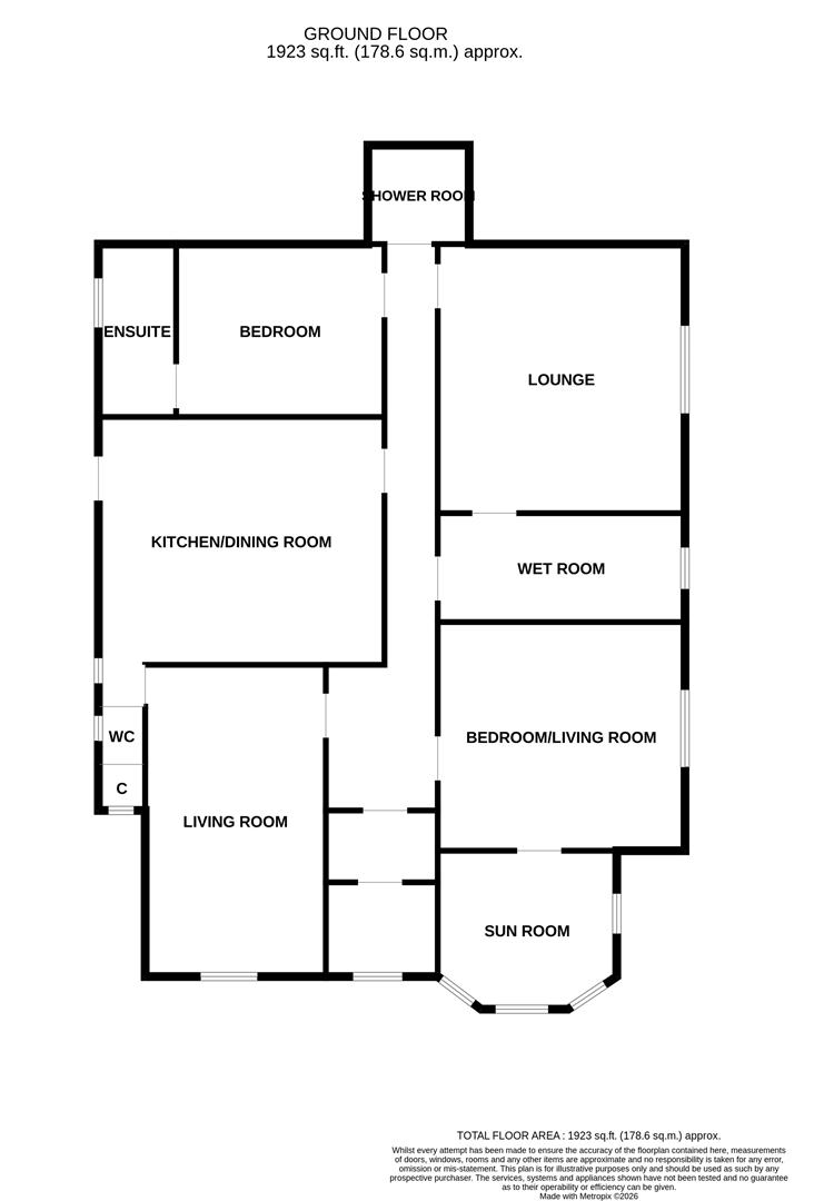 The Hatton Cottage, By The River Tay, Perth floorplan
