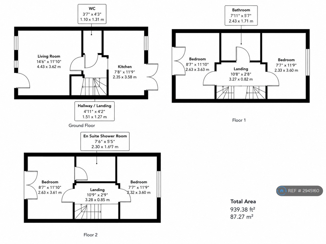 Hever Close, Northampton floorplan