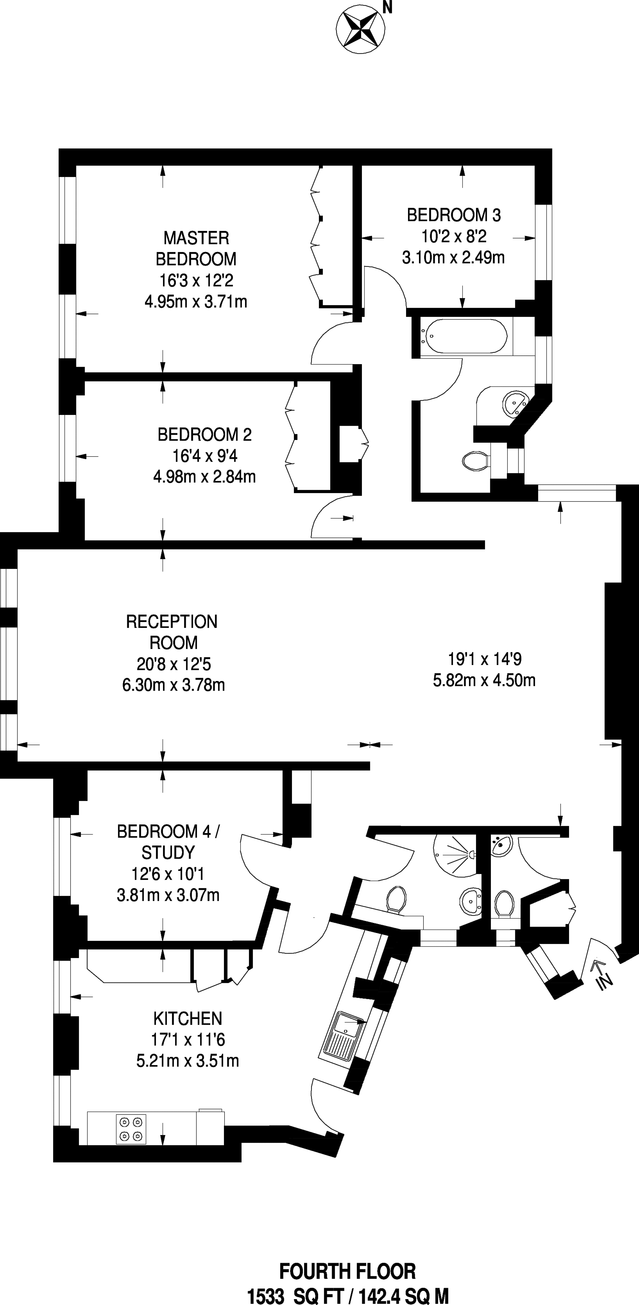 4 Bedrooms Flat to rent in Marylebone Road, Marylebone NW1