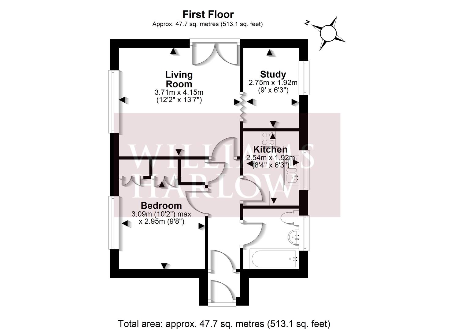 6 Birch Court, Hazel Way, Coulsdon floorplan