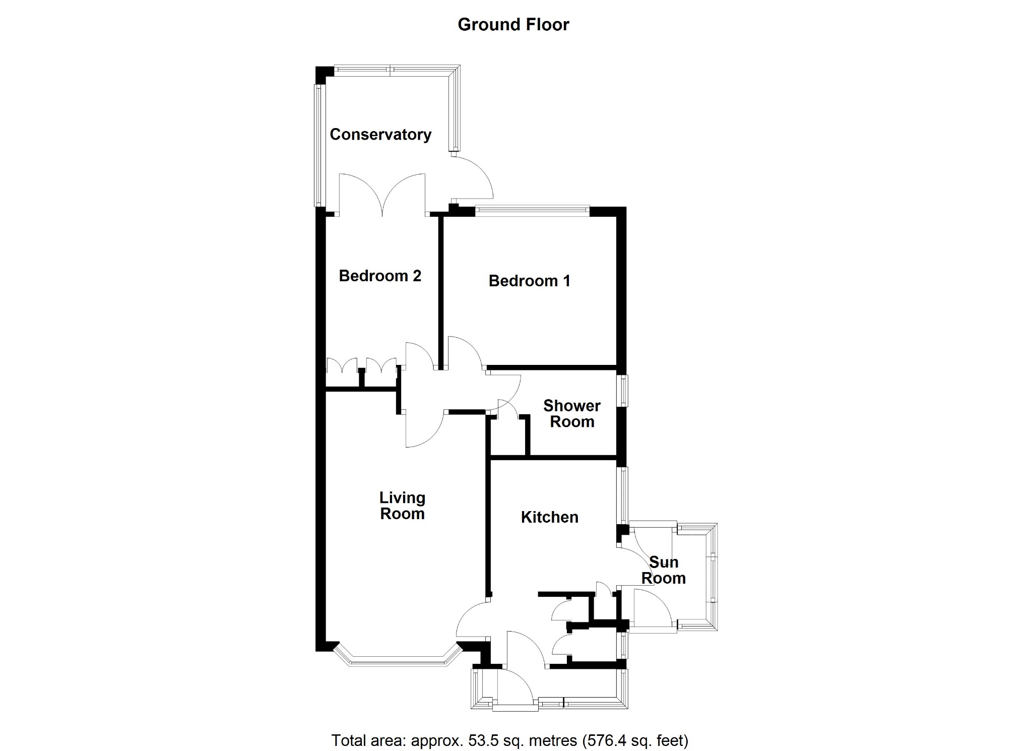 4 Broad View, Selsey floorplan