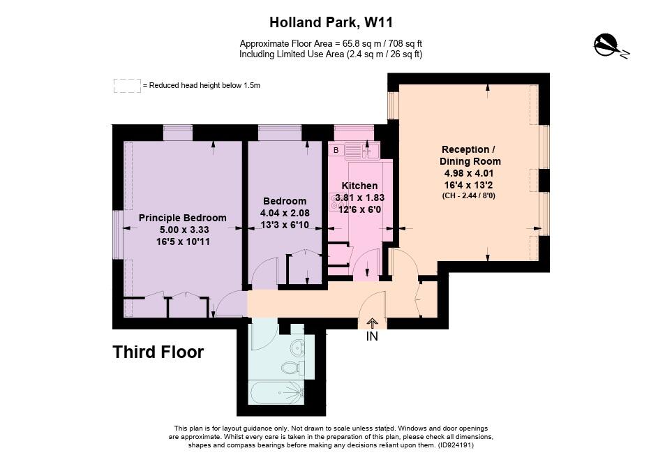 Flat 9, 19, Holland Park, London floorplan
