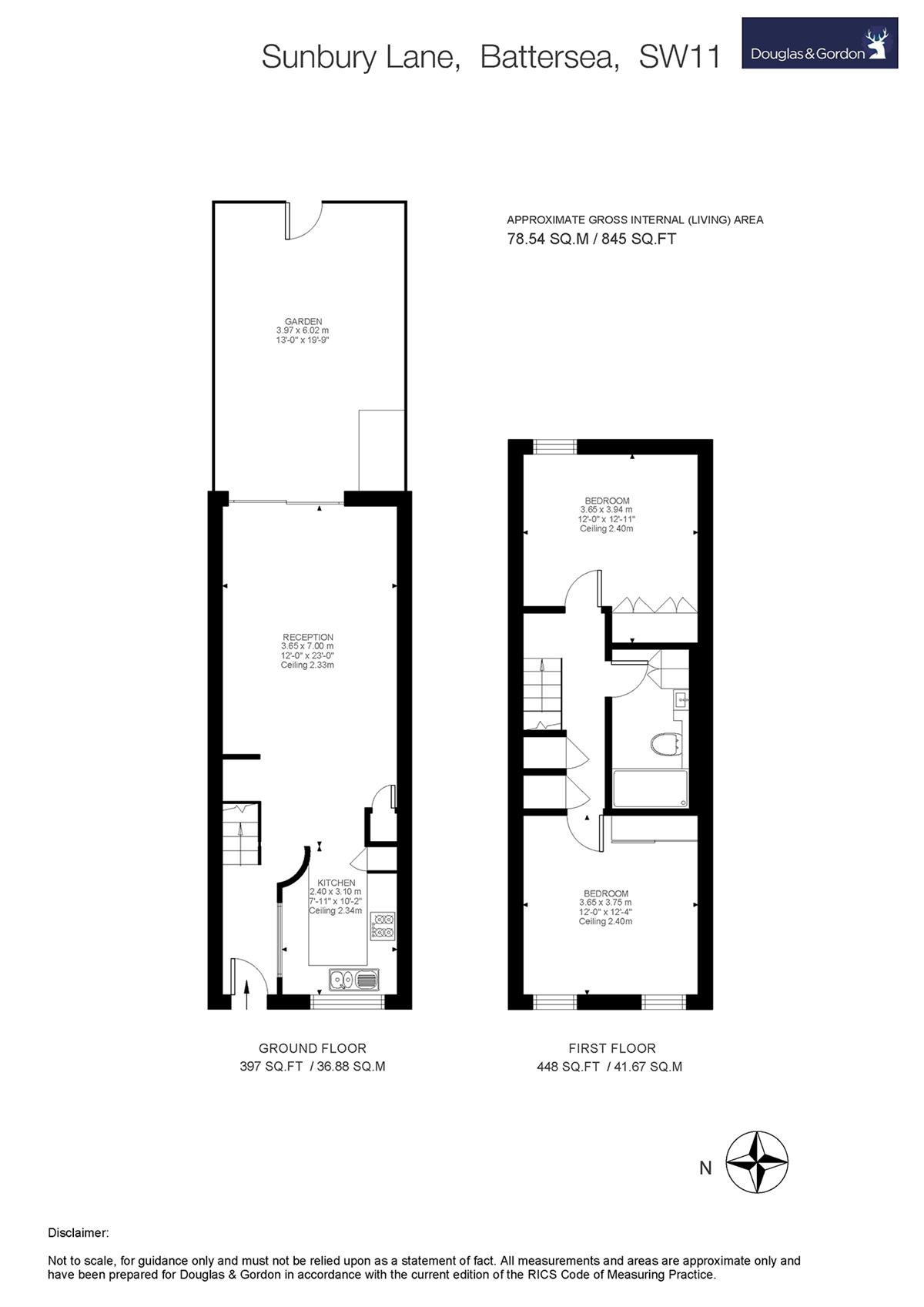 2 Bedrooms Flat for sale in Sunbury Lane, London SW11