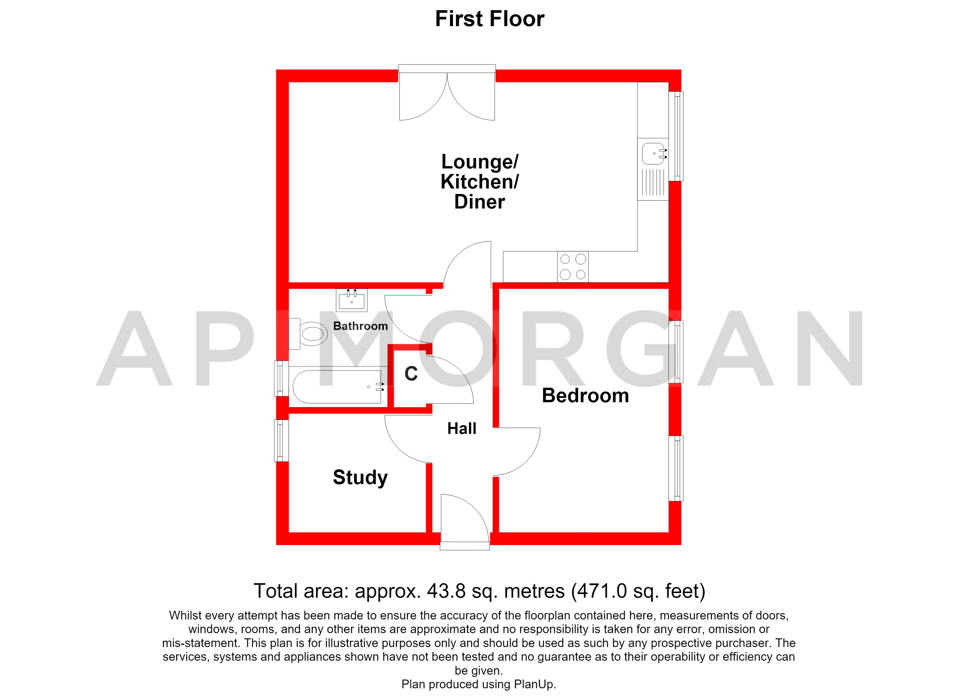 Flat 9,, Flat 9 Rectory Court, Alvechurch floorplan