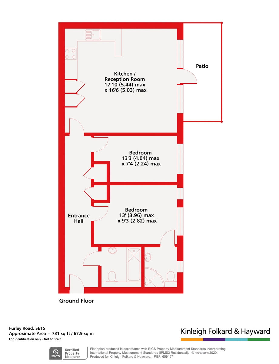 Flat 5 Ferial Court, 78, Furley Road, London floorplan