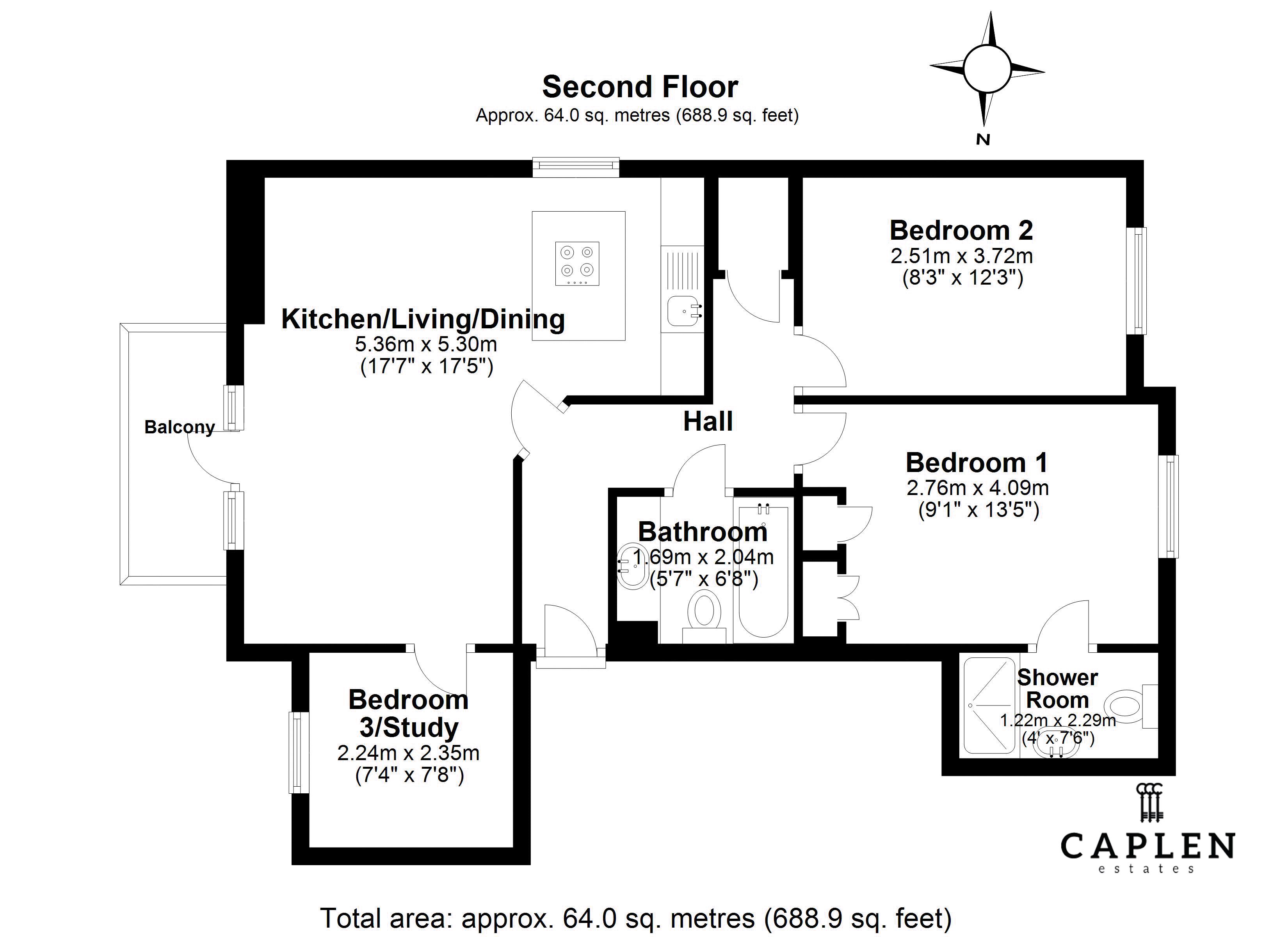 Buckhurst Way, Buckhurst Hill IG9, 3 bedroom flat to rent 65103435