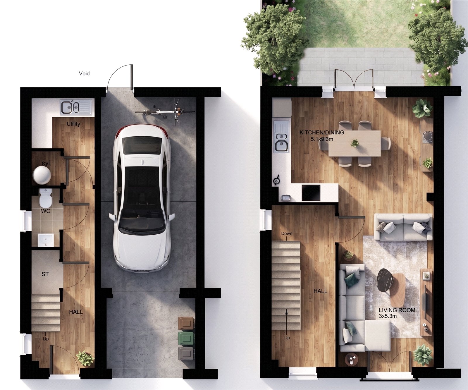 Plot 65- The Waterside, Town Street floorplan