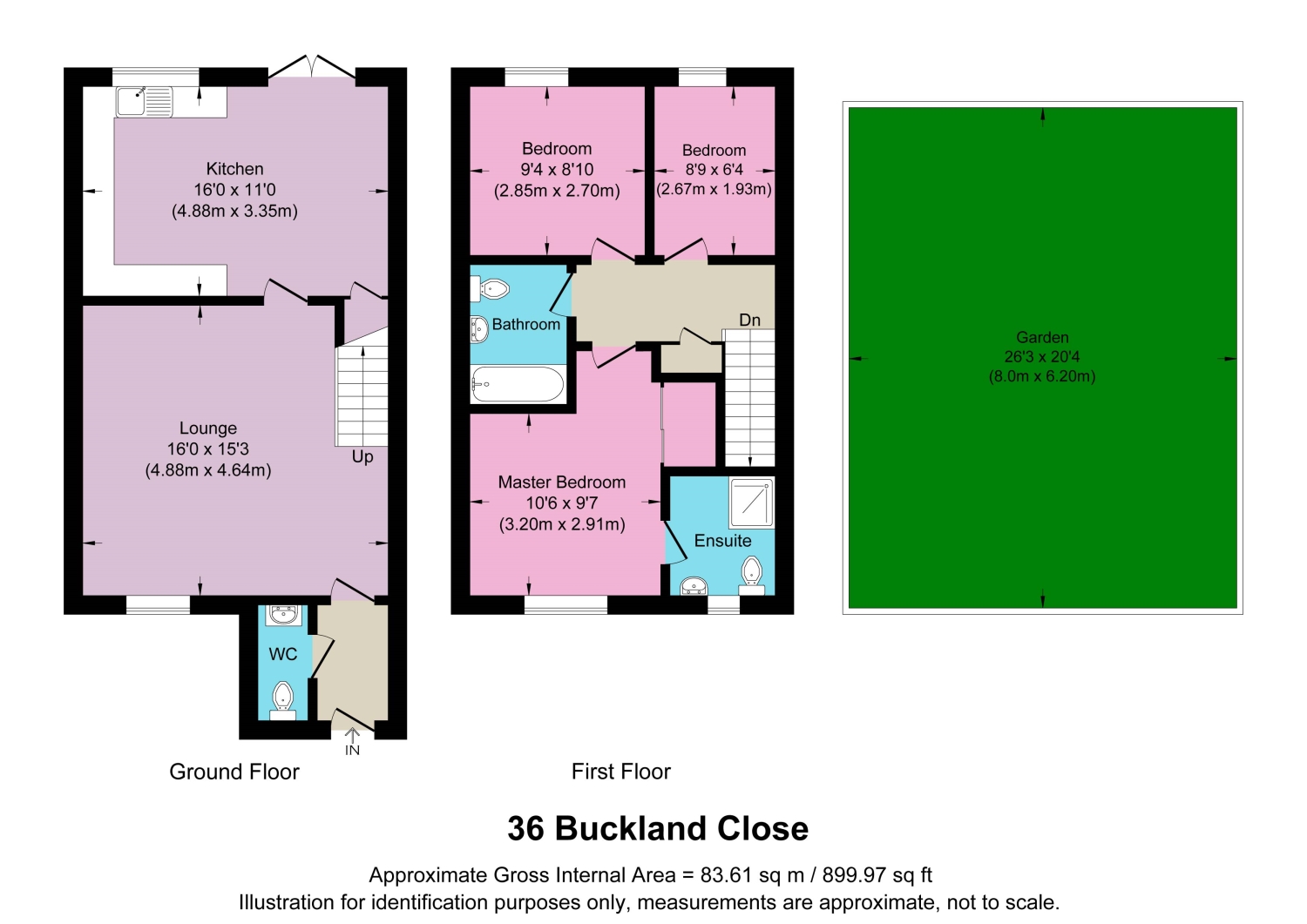 36, Buckland Close, Bideford floorplan