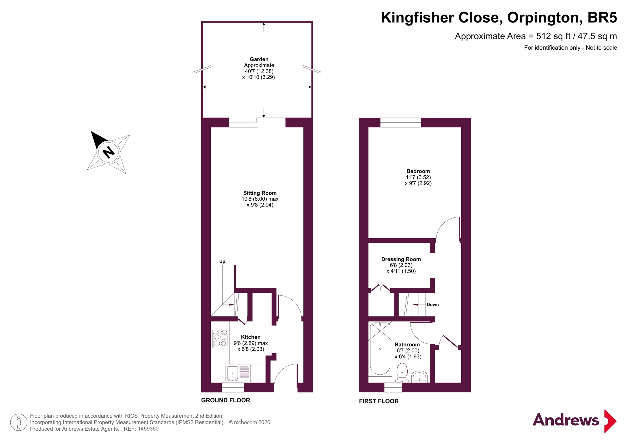 3, Kingfisher Close, Orpington floorplan