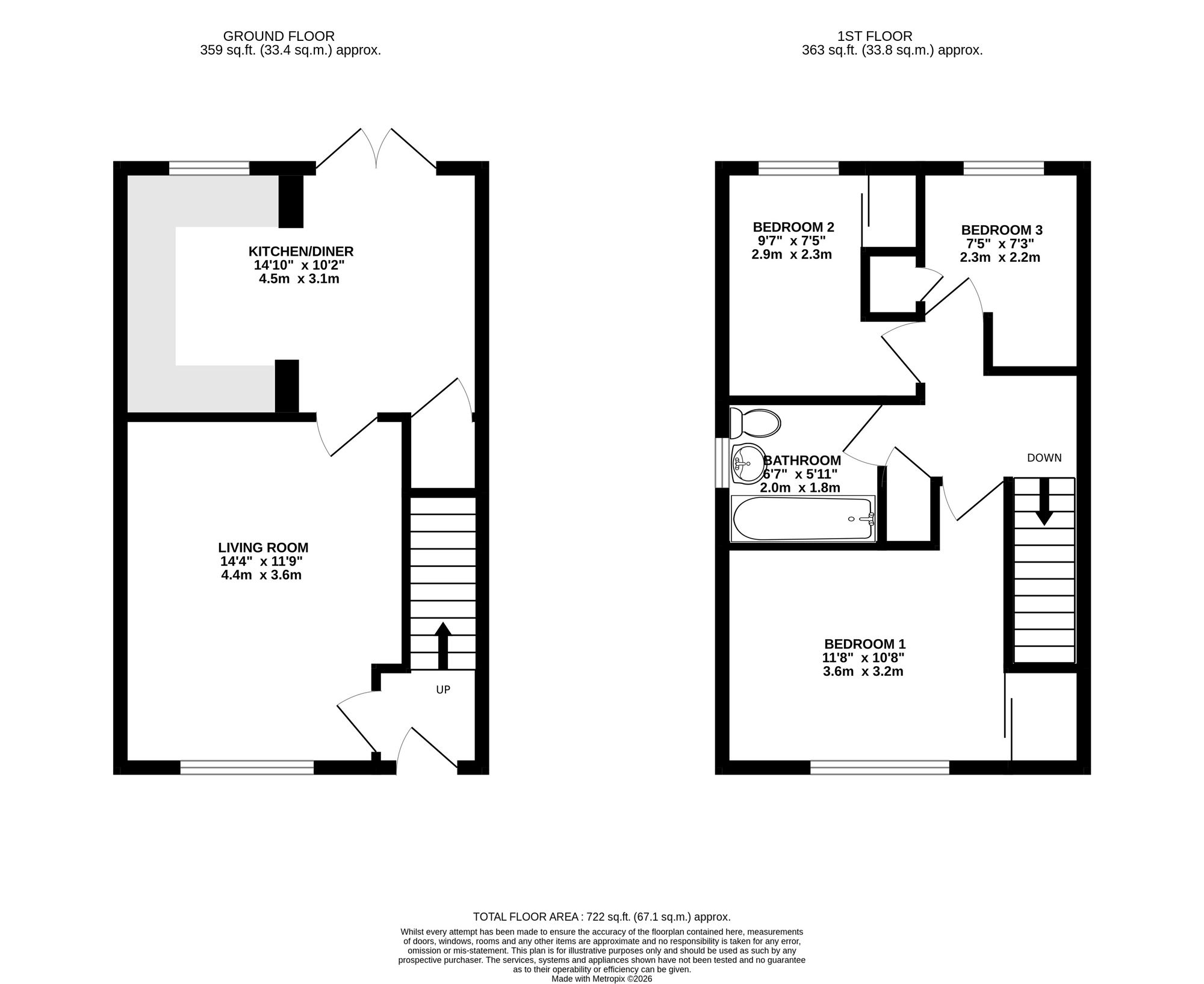 2 Priory Place, Linlithgow floorplan