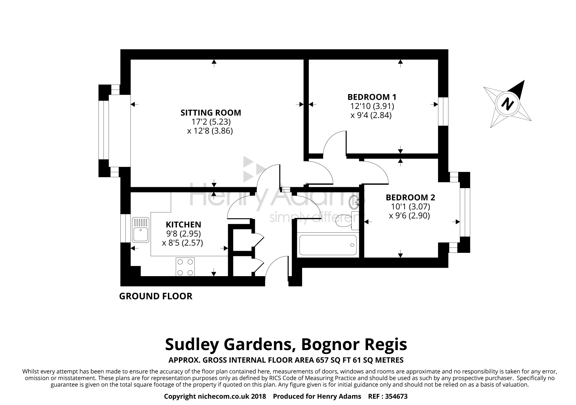 2 Bedrooms Flat for sale in Sudley Gardens, Bognor Regis PO21