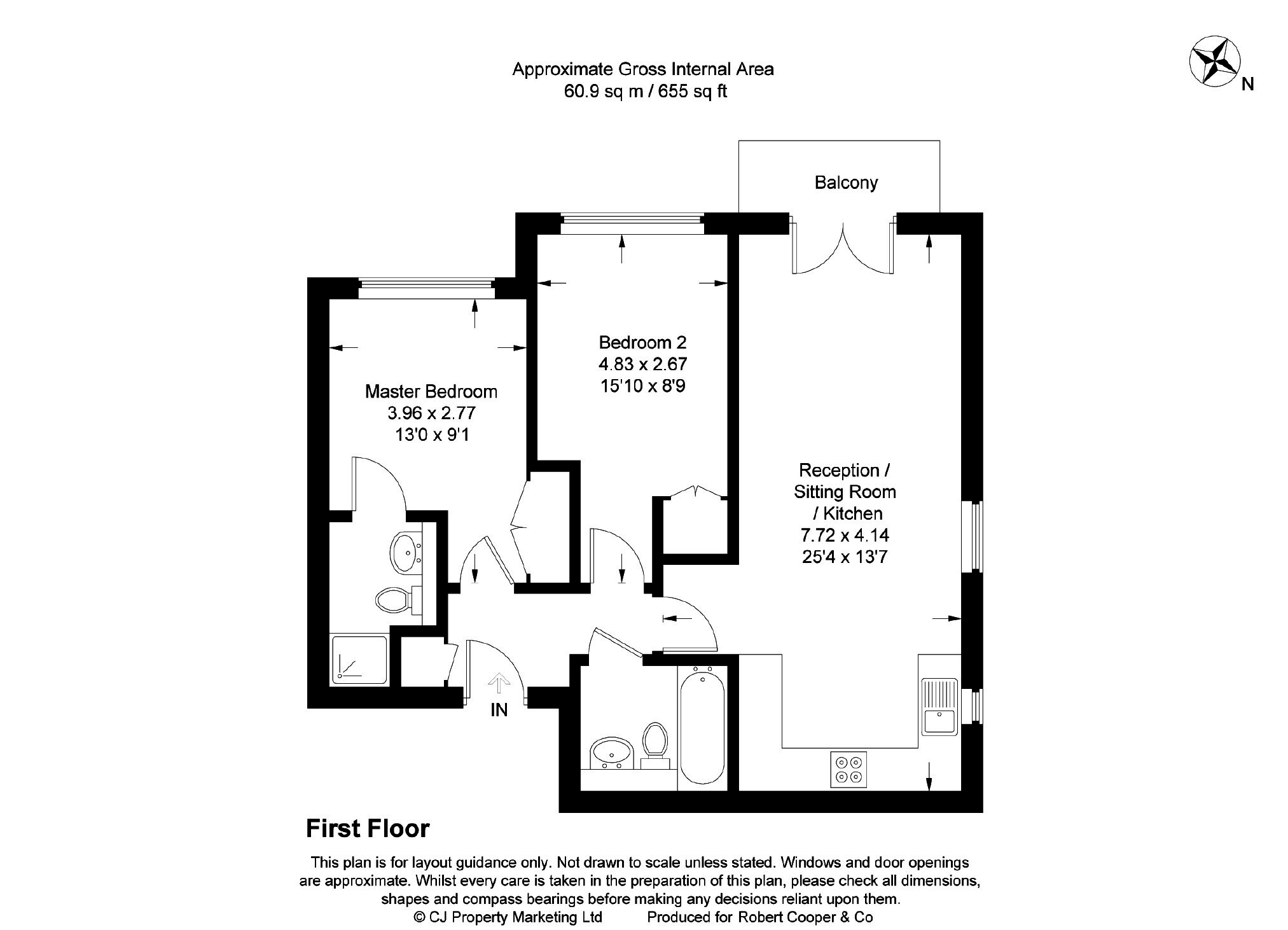 New Road, Harlington, Hayes UB3, 2 bedroom flat for sale 60091746