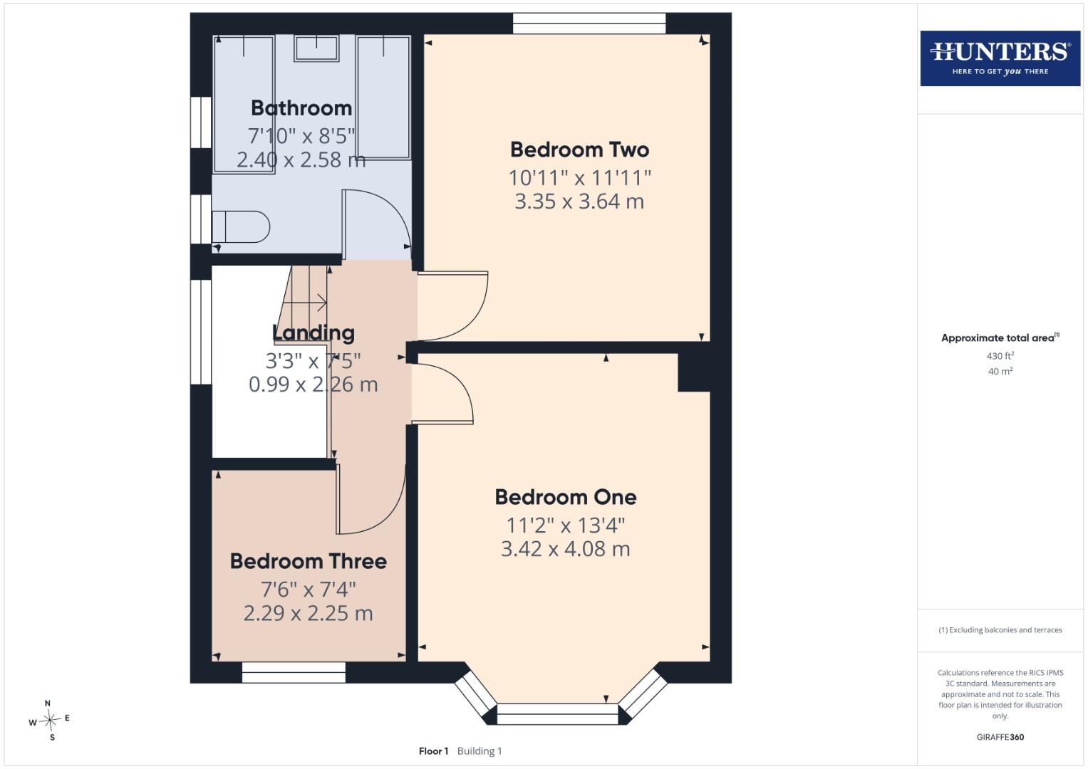 1 Fellside, Danes Road, Kendal floorplan