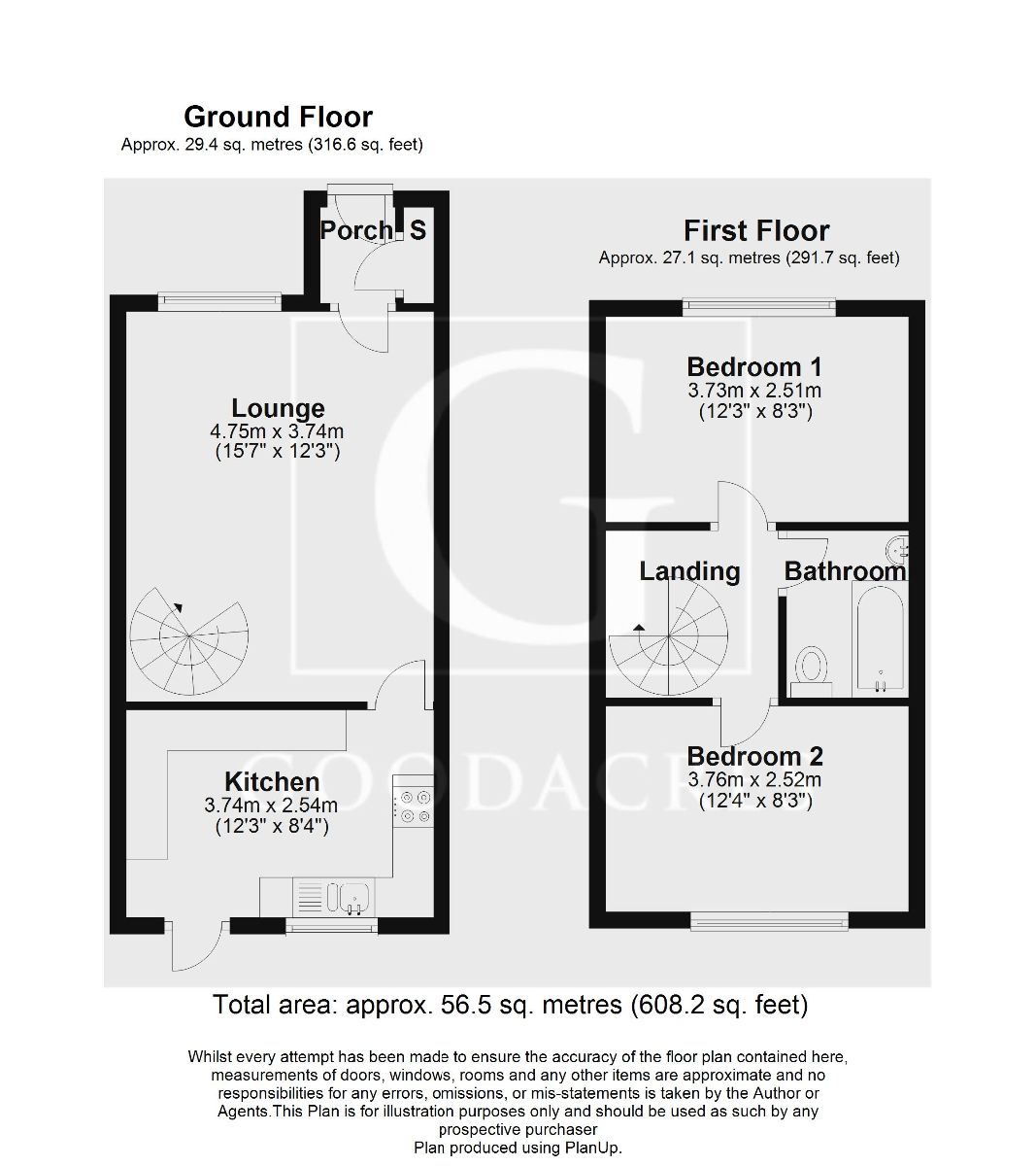 2 Bedrooms Terraced house for sale in Hillgrounds Road, Kempston MK42