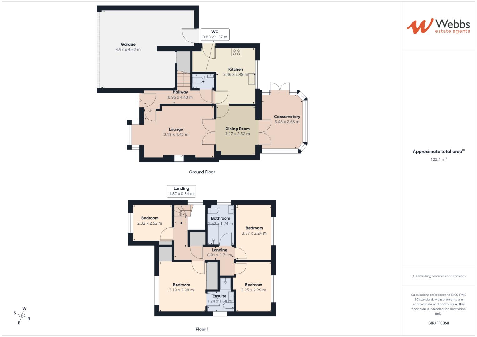 1A, Keys Close, Cannock floorplan