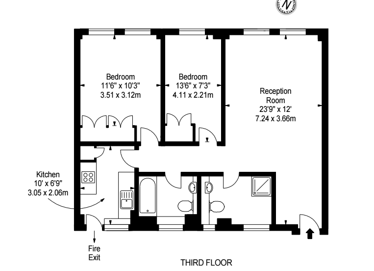 2 Bedrooms Flat to rent in Fulham Road, Chelsea SW3