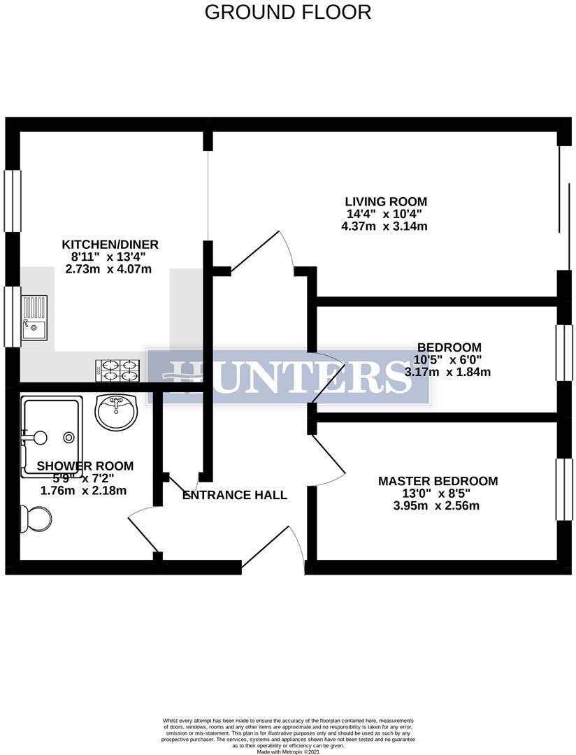 21 Admirals Court, Rose Kiln Lane, Reading floorplan