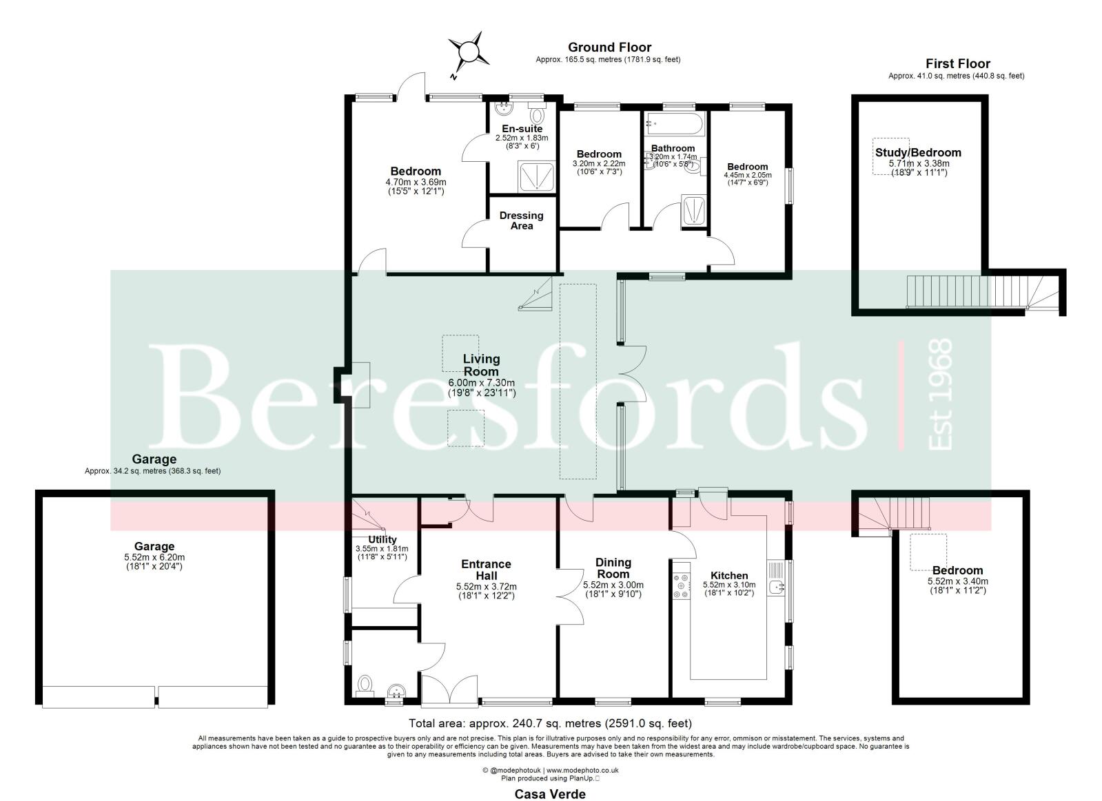 Casa Verde,, Copthall Lane, Dunmow floorplan