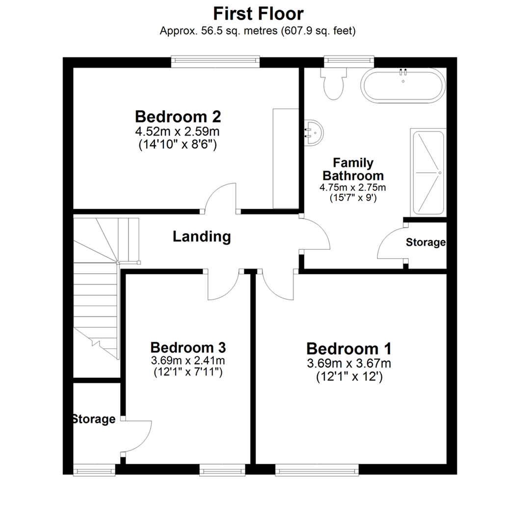 80, Barlby Road, Selby floorplan