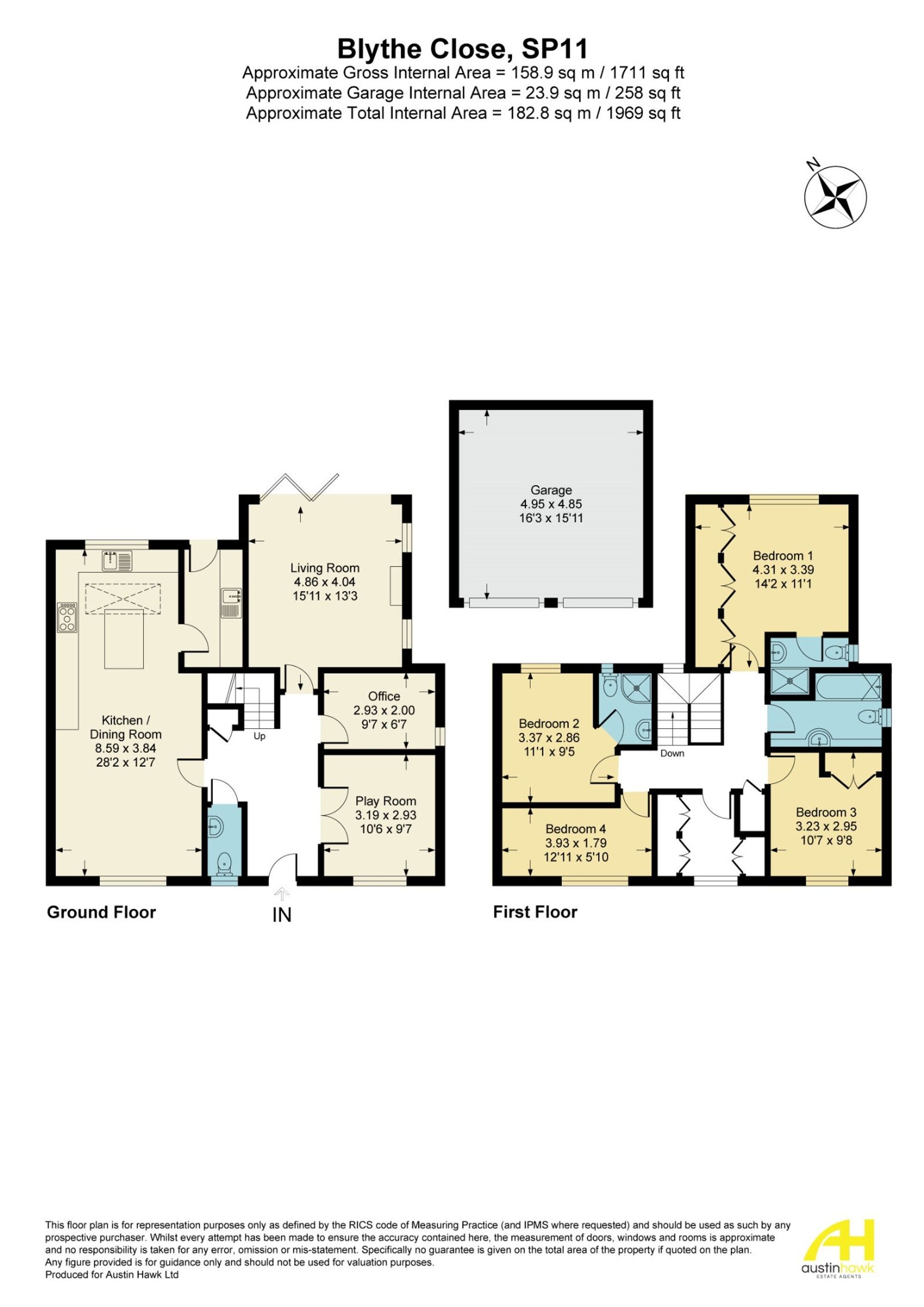 14 Blythe Close, Andover floorplan
