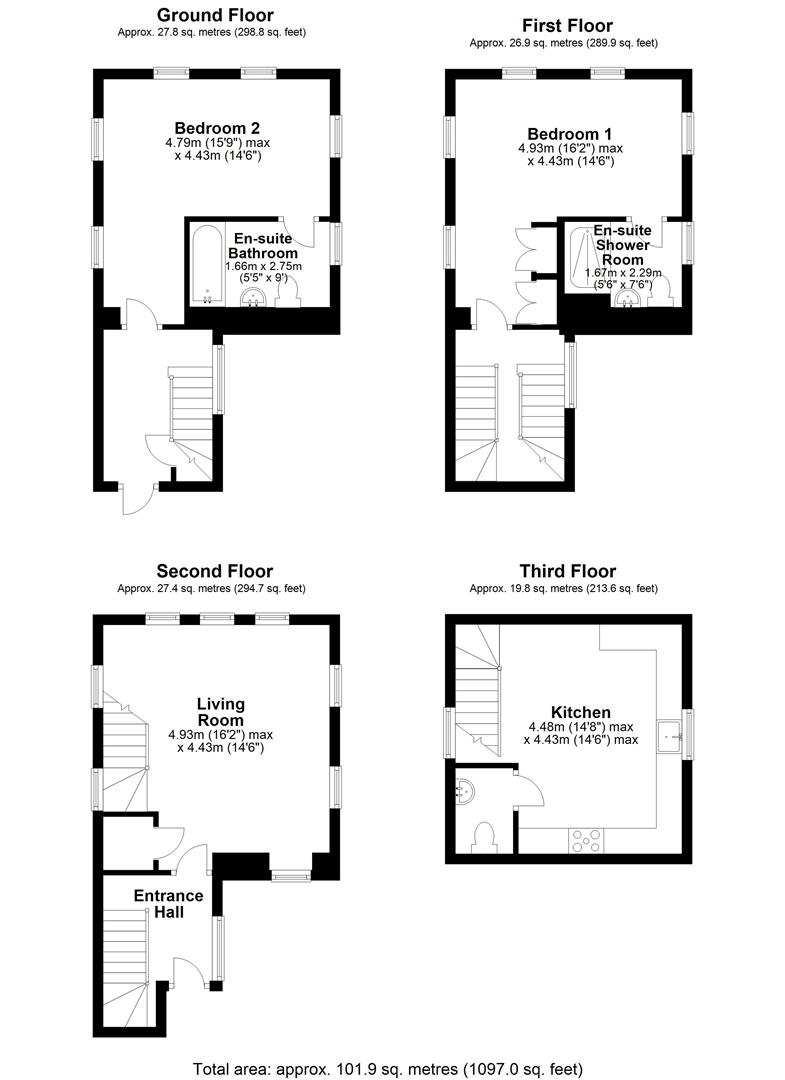 86, West Wing, Fairfield Hall, Kingsley Avenue, Hitchin floorplan