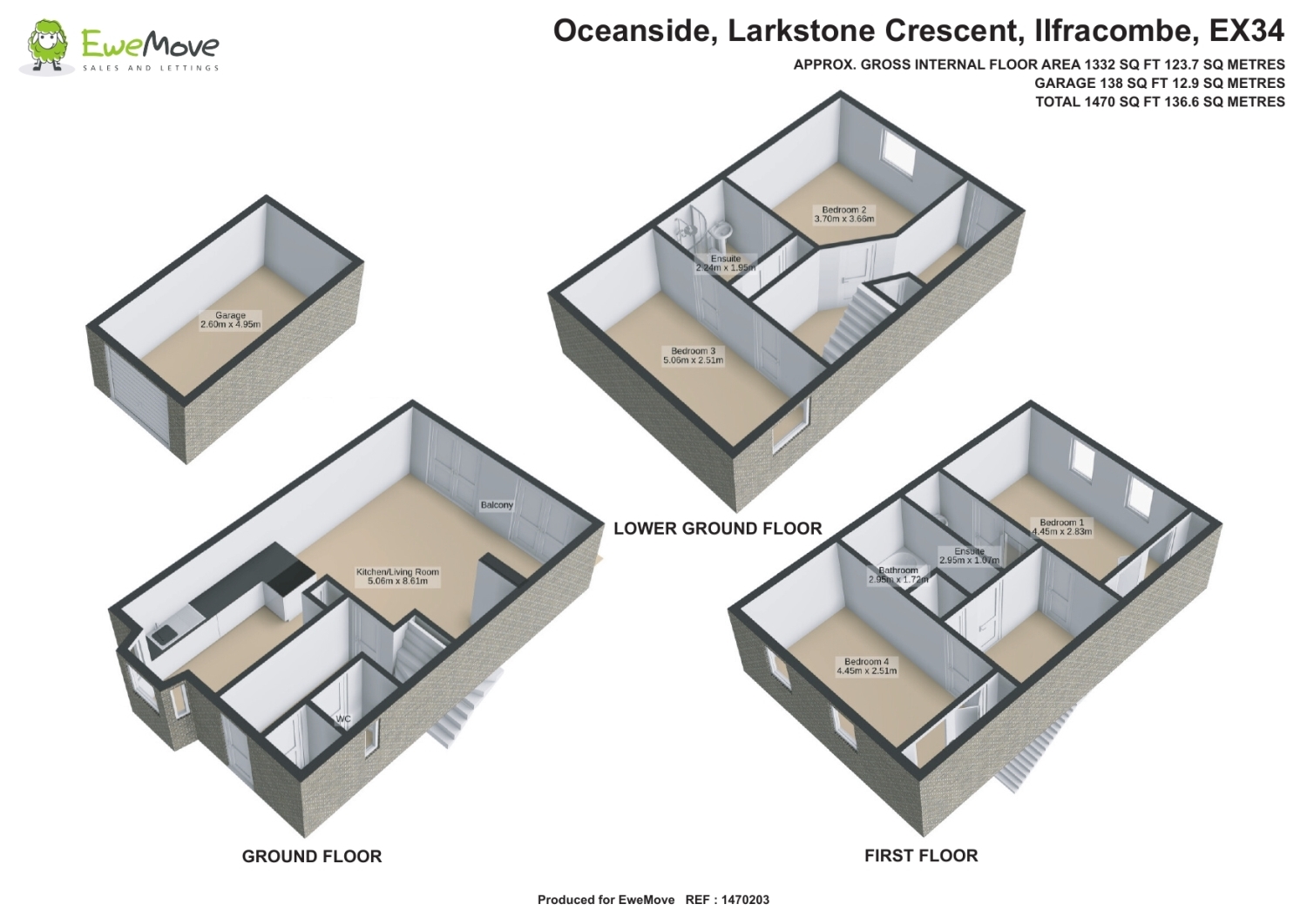 6, Oceanside Larkstone Crescent, Ilfracombe floorplan