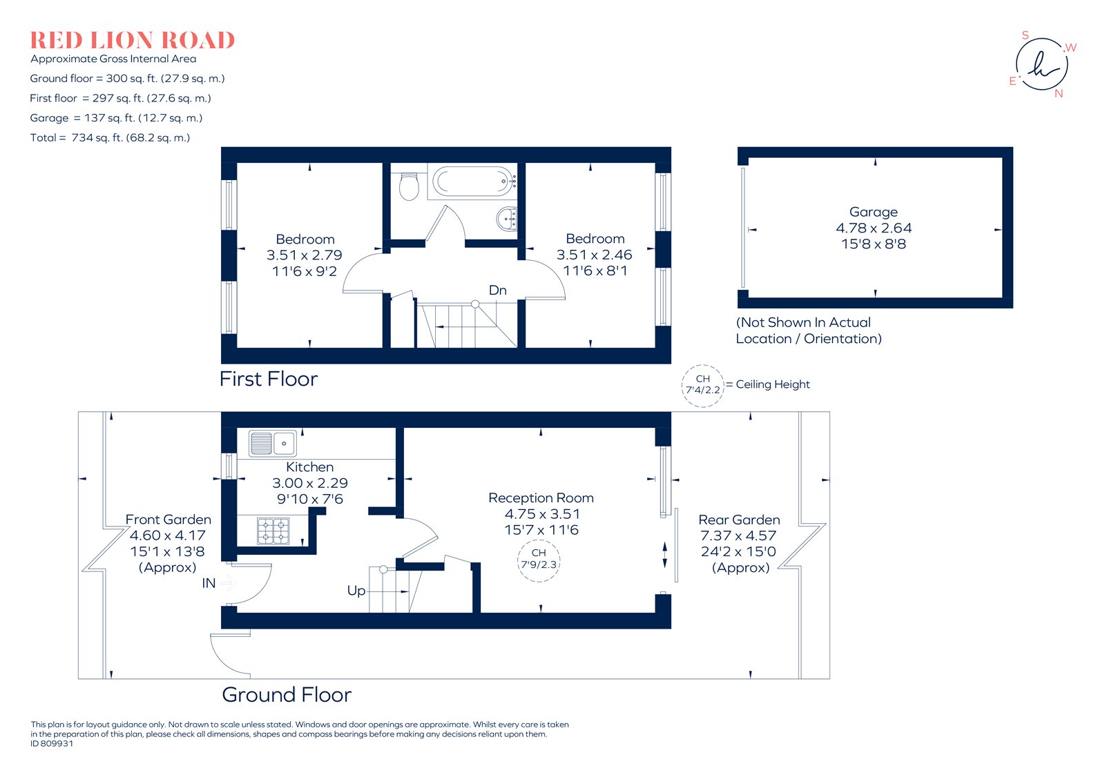 Red Lion Road, Surbiton KT6, 2 bedroom end terrace house for sale