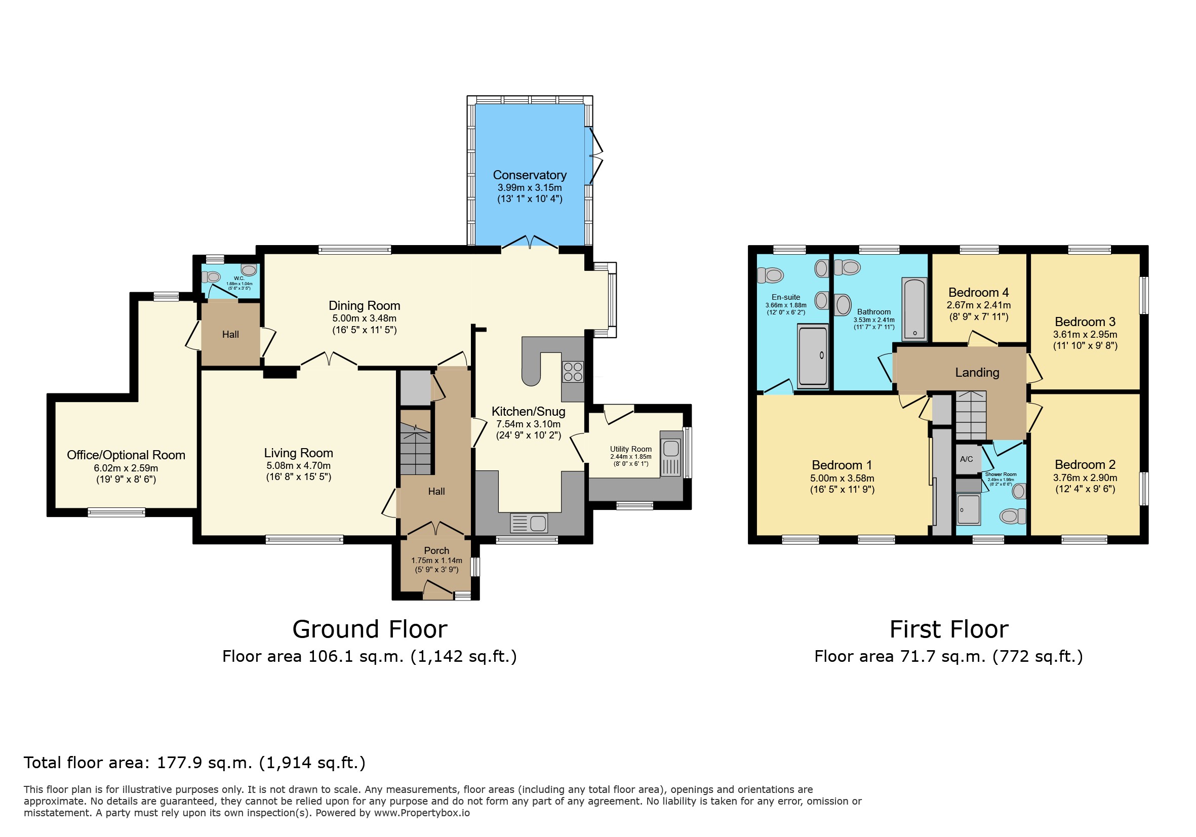 2, Grange Avenue, Barnstaple floorplan