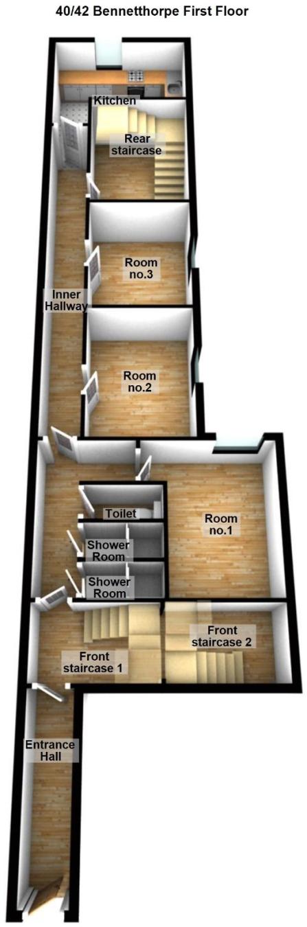 10 Bedrooms Town house to rent in 42 Bennetthorpe, Doncaster, South Yorkshire DN2