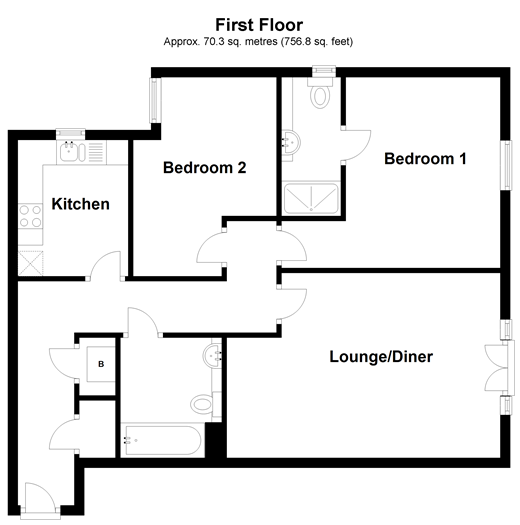 2 Bedrooms Flat for sale in Croydon Road, Caterham, Surrey CR3