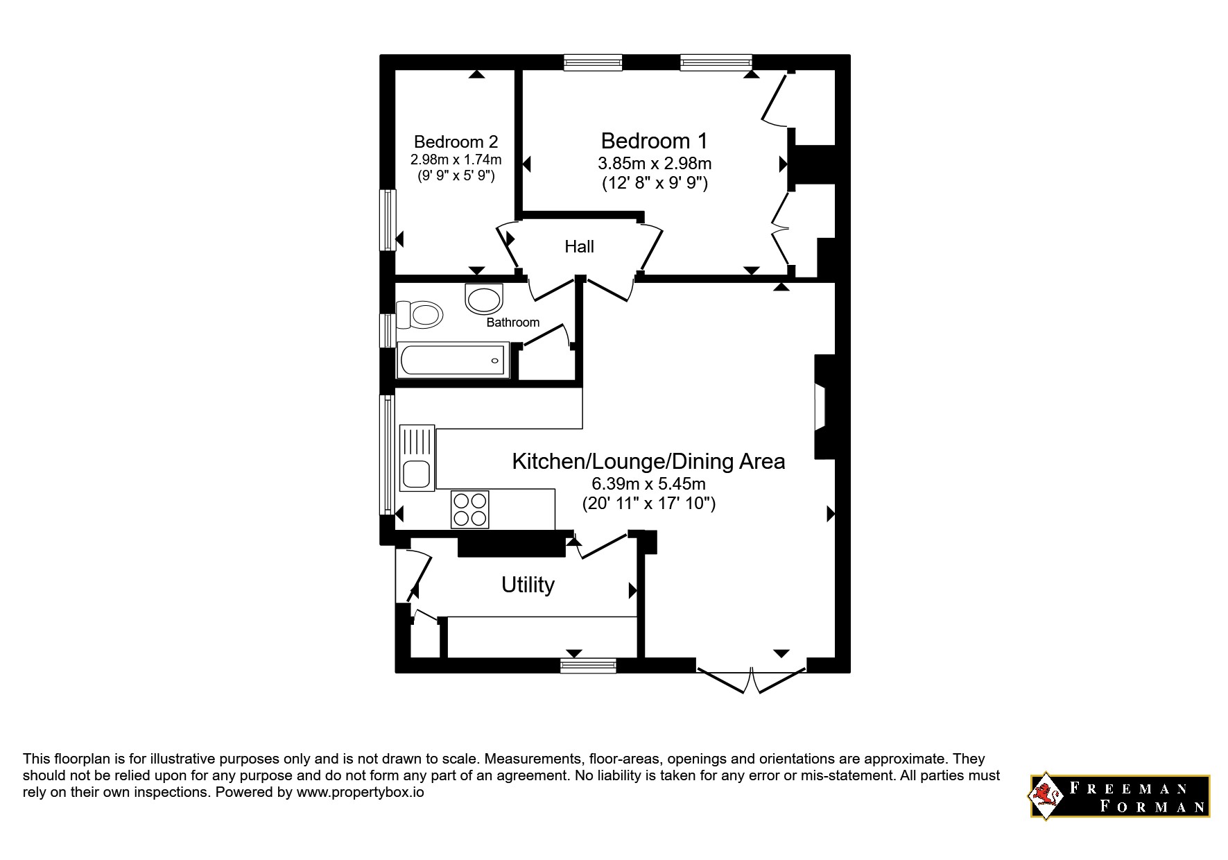 Flat 1, 26, New Town, East Sussex floorplan
