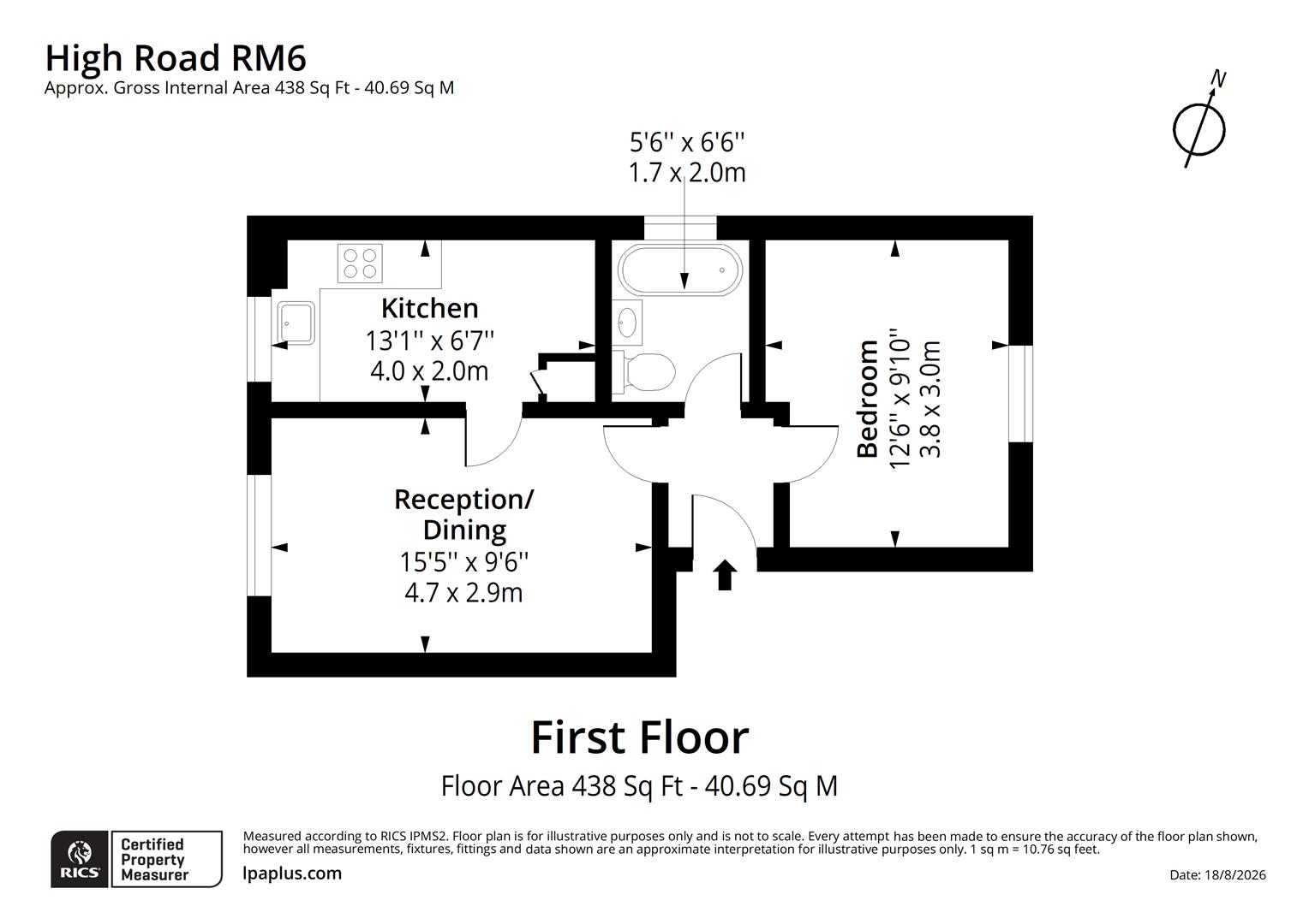 908, High Road, Romford floorplan