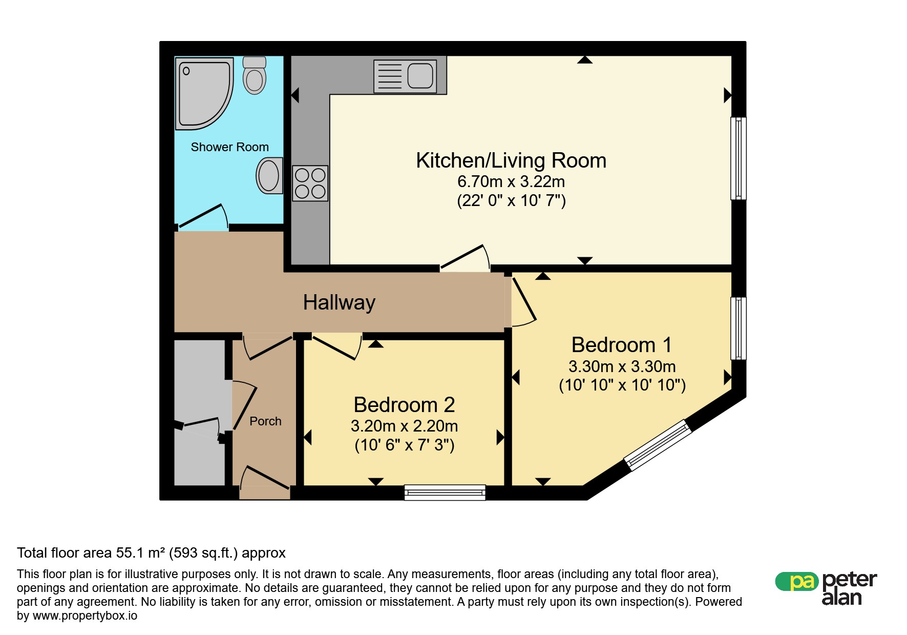 2, Afonlais, Commercial Street, Blackwood floorplan